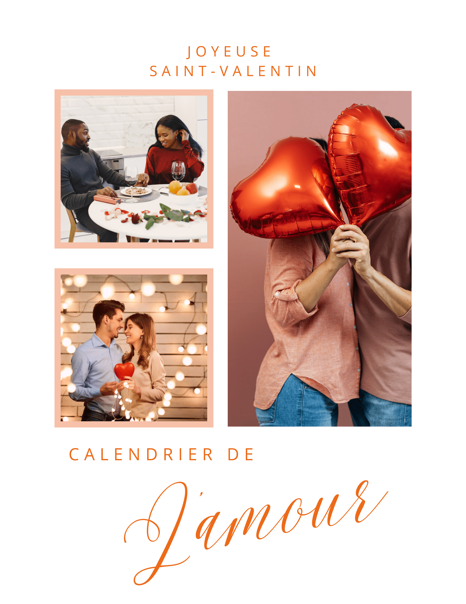 Calendrier de l'Amour – 14 Jours pour Raviver la Flamme - CréaSouvenirs